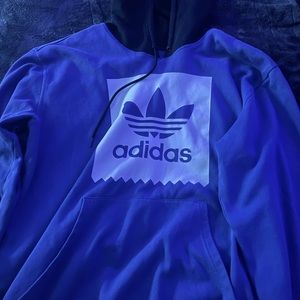 blue with black hoodie adidas sweatshirt